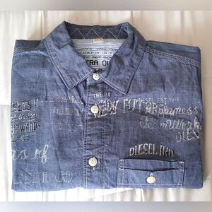 Diesel Short Sleeve Button Up